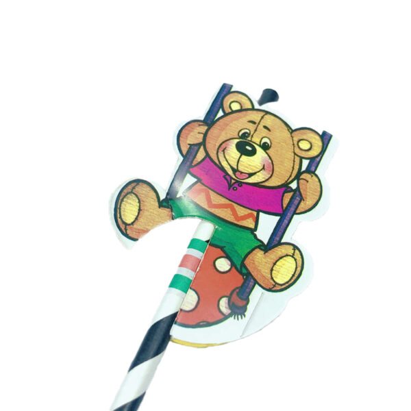 Bear Party Decorations Paper Drinking Straw - 图片 2